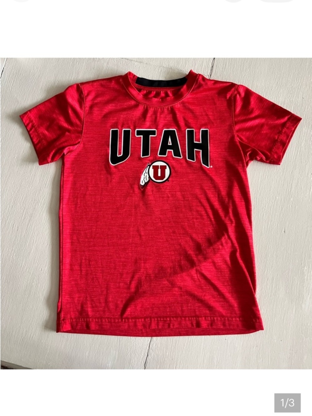 University of Utah Kids Red T-Shirt boys size S